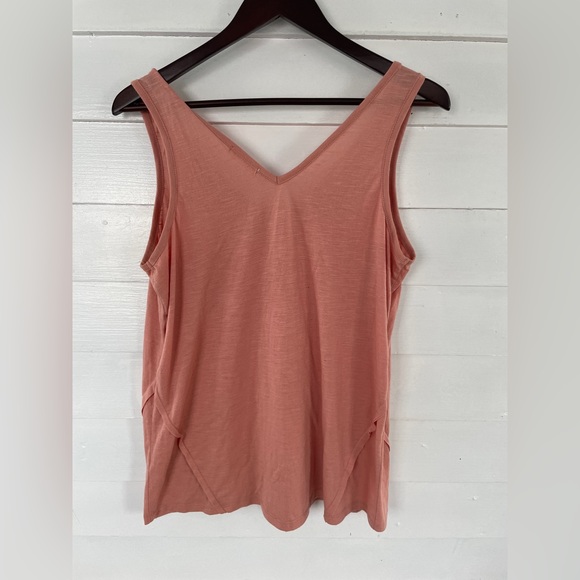 3/25 Salmon Maurice’s Tank Top with Beaded Detailing - Picture 2 of 7